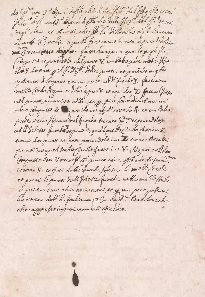 An illustration from Un modo breve & facili per far gl'horologii orizontali italiani per via di numeri [manuscript], 1700, leaf 27