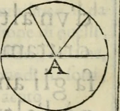 An illustration from Modo del dividere l'allvvioni da qvello di Bartolo, et de gli agrimensori diverso. Mostrato con ragioni mathematiche & con pratica, 1579, leaf 41