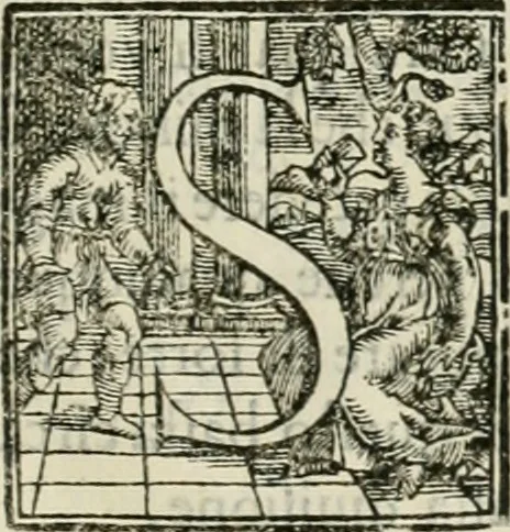 An illustration from Modo del dividere l'allvvioni da qvello di Bartolo, et de gli agrimensori diverso. Mostrato con ragioni mathematiche & con pratica, 1579, leaf 76