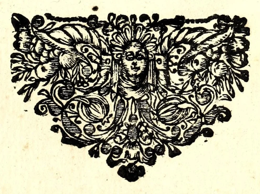 An illustration from Modo di fare horologi portatili a sole, luna, e stelle : sopra colonelle, croci, medaglie, e scatolini, da seruirsene senza l'ago calamitato per diuerse eleuationi di polo, 1682, leaf 35