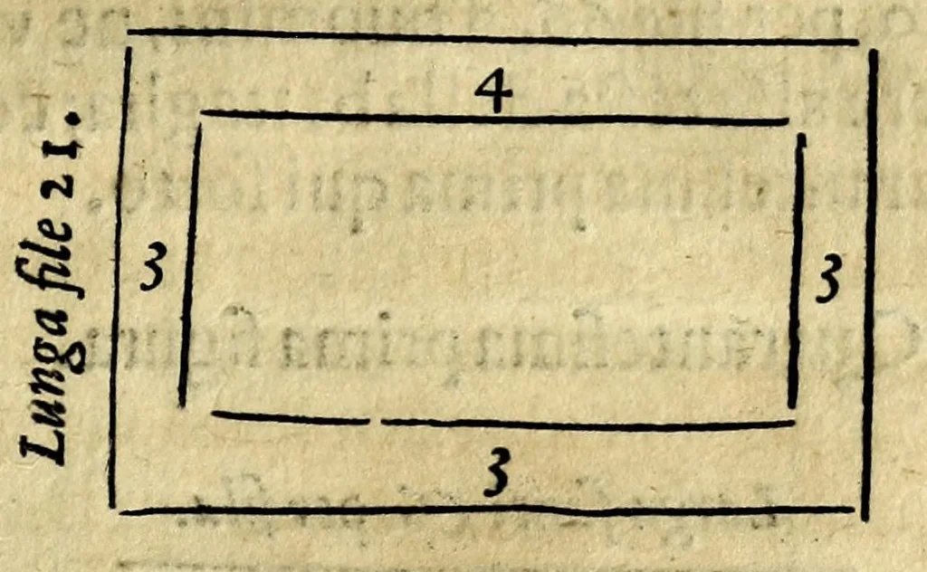 An illustration from Modo di formare con prestezza le moderne battaglie di picche, archibvgieri, et cavalleria : con tre avisi del modo del marchiare, in modo di dialogo, 1571, leaf 67