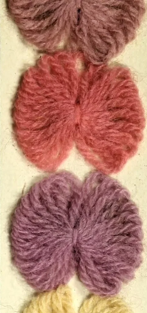 An illustration from Möglichst lichtechte Nüancen auf Wollgarn : hergestellt mit sauerziehenden Farbstoffen, 1930, leaf 13