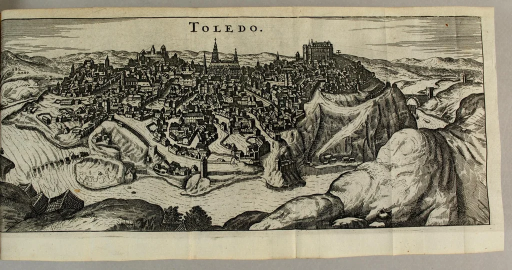 An illustration from Monarchia Hispanica ofte Een reys-beschryvinge, aller koninckrijken, vorstendommen, landen ende steden, door de gantsche werelt verspreyt, en onder der Spaenscher koningen gebiedt staende., 1659, leaf 273