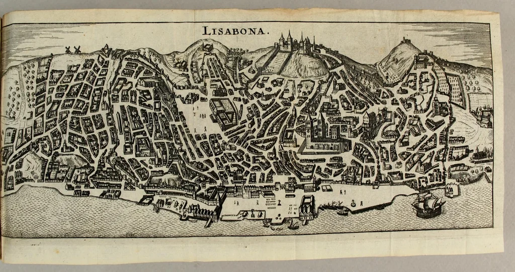 An illustration from Monarchia Hispanica ofte Een reys-beschryvinge, aller koninckrijken, vorstendommen, landen ende steden, door de gantsche werelt verspreyt, en onder der Spaenscher koningen gebiedt staende., 1659, leaf 307