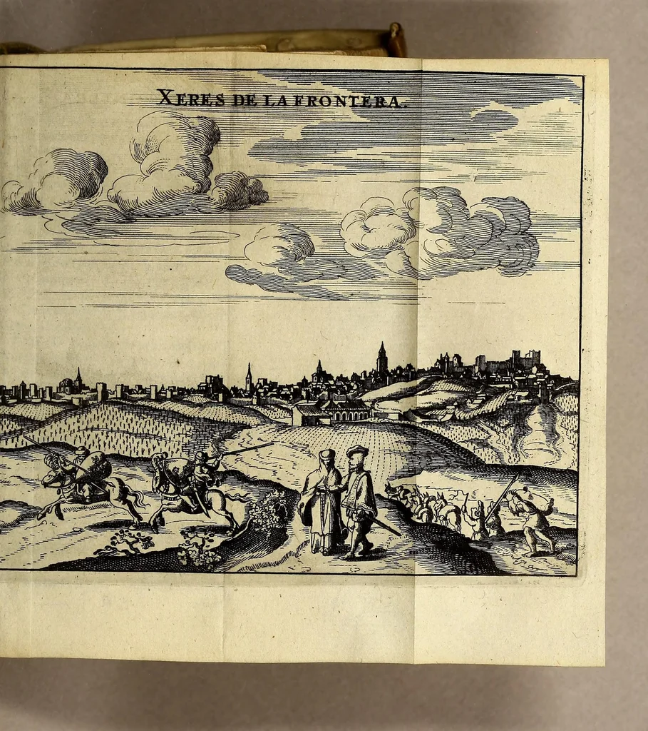 An illustration from Monarchia Hispanica ofte Een reys-beschryvinge, aller koninckrijken, vorstendommen, landen ende steden, door de gantsche werelt verspreyt, en onder der Spaenscher koningen gebiedt staende., 1659, leaf 343