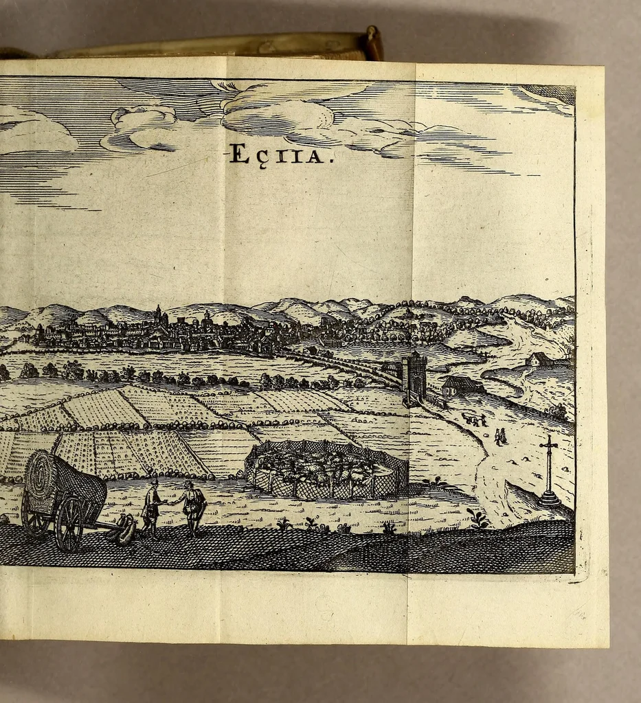 An illustration from Monarchia Hispanica ofte Een reys-beschryvinge, aller koninckrijken, vorstendommen, landen ende steden, door de gantsche werelt verspreyt, en onder der Spaenscher koningen gebiedt staende., 1659, leaf 361