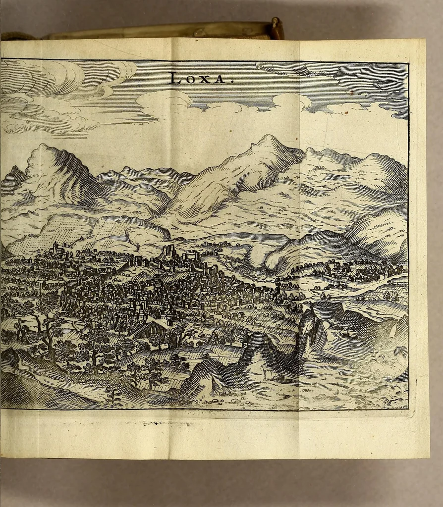 An illustration from Monarchia Hispanica ofte Een reys-beschryvinge, aller koninckrijken, vorstendommen, landen ende steden, door de gantsche werelt verspreyt, en onder der Spaenscher koningen gebiedt staende., 1659, leaf 391