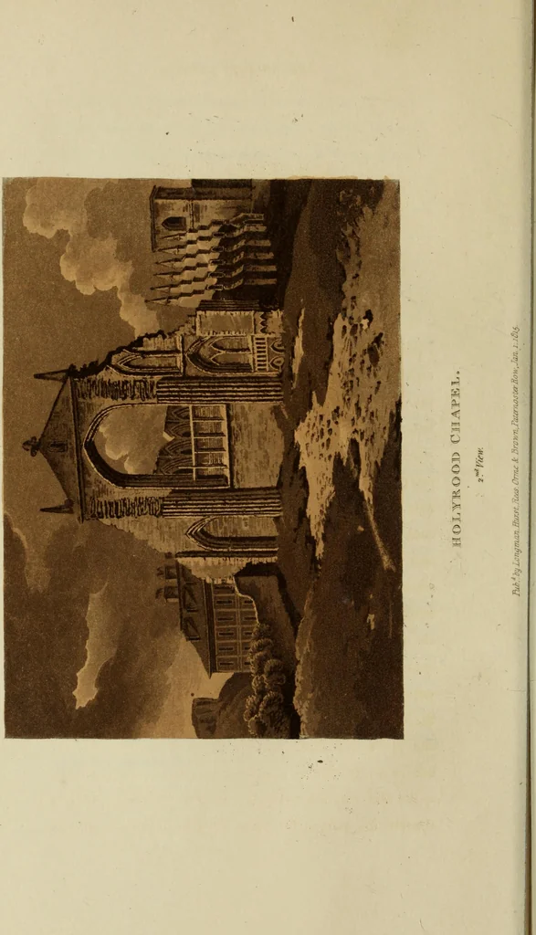 An illustration from Monastic and baronial remains, with other interesting fragments of antiquity, in England, Wales, and Scotland : illustrated by upwards of one hundred plates, 1816, leaf 17