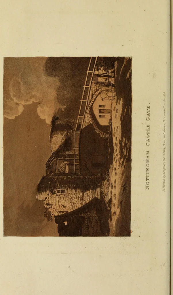 An illustration from Monastic and baronial remains, with other interesting fragments of antiquity, in England, Wales, and Scotland : illustrated by upwards of one hundred plates, 1816, leaf 173