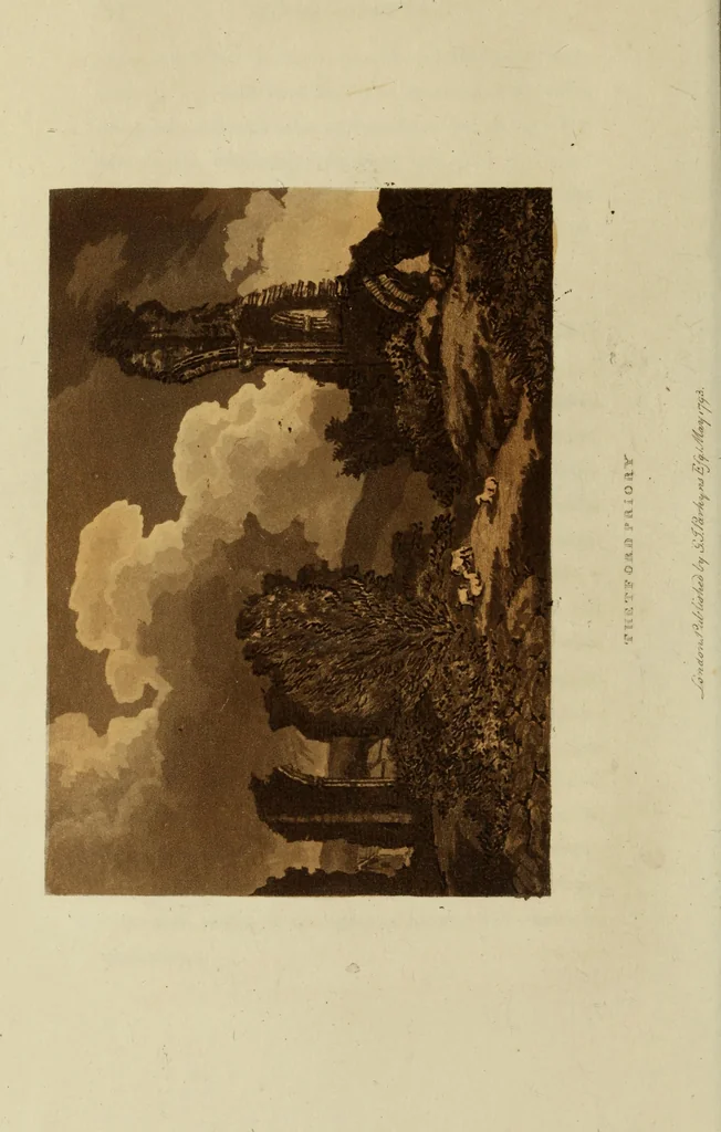An illustration from Monastic and baronial remains, with other interesting fragments of antiquity, in England, Wales, and Scotland : illustrated by upwards of one hundred plates, 1816, leaf 201