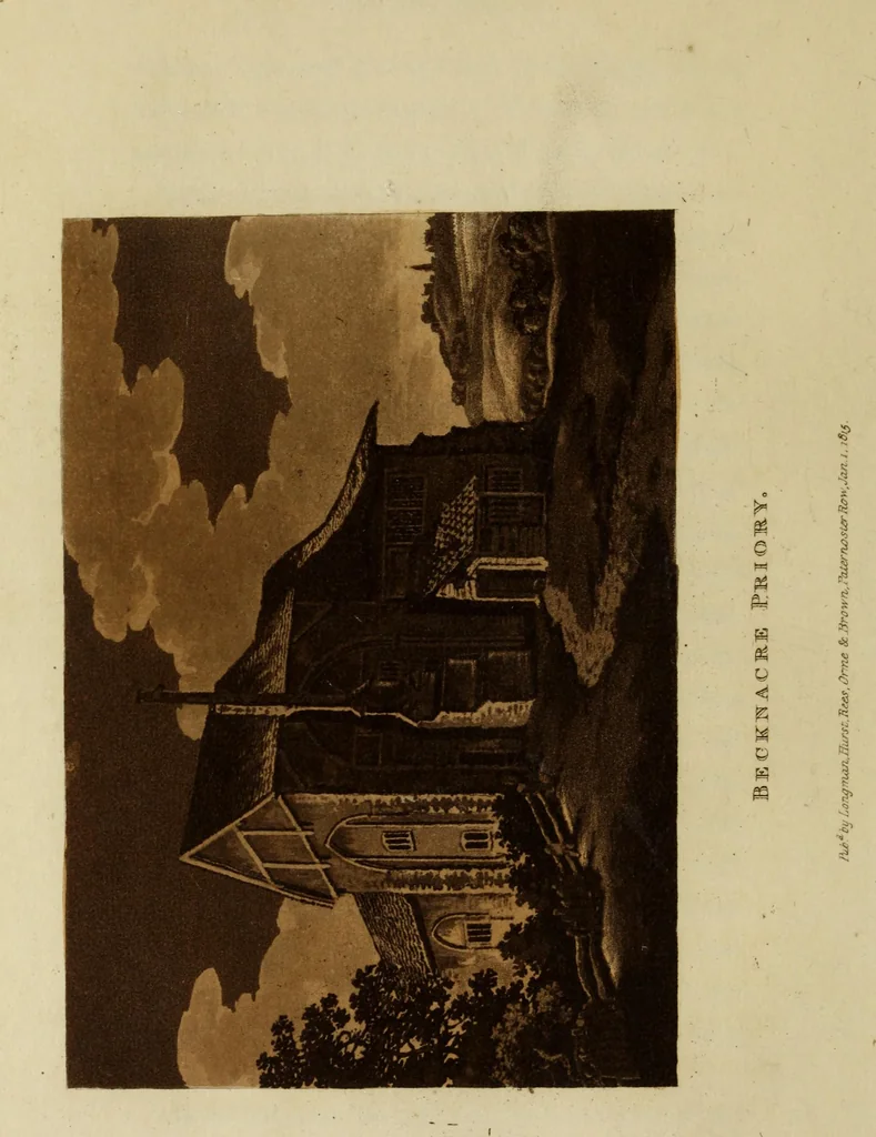 An illustration from Monastic and baronial remains, with other interesting fragments of antiquity, in England, Wales, and Scotland : illustrated by upwards of one hundred plates, 1816, leaf 21