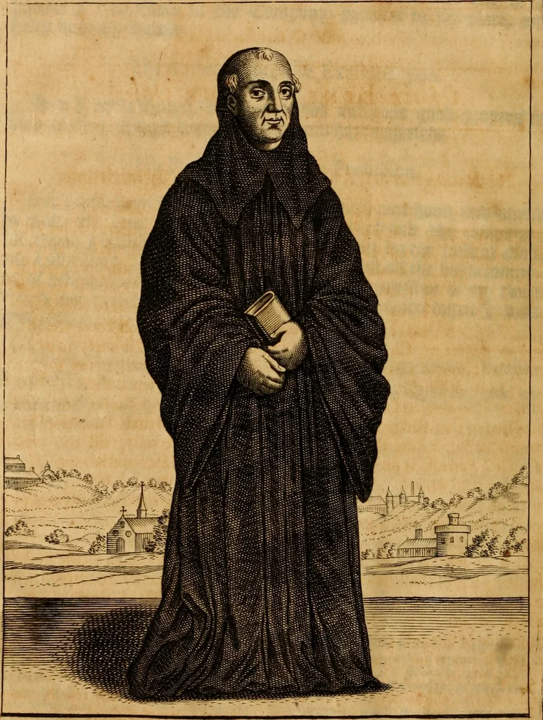 An illustration from Monasticon Anglicanum, or, The history of the ancient abbies, and other monasteries, hospitals, cathedral and collegiate churches in England and Wales. With divers French, Irish, and Scotch monasteries formerly relating to England, 1693, leaf 17