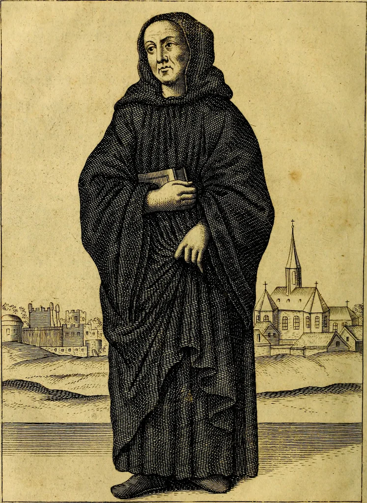 An illustration from Monasticon Anglicanum, or, The history of the ancient abbies, and other monasteries, hospitals, cathedral and collegiate churches in England and Wales. With divers French, Irish, and Scotch monasteries formerly relating to England, 1693, leaf 107