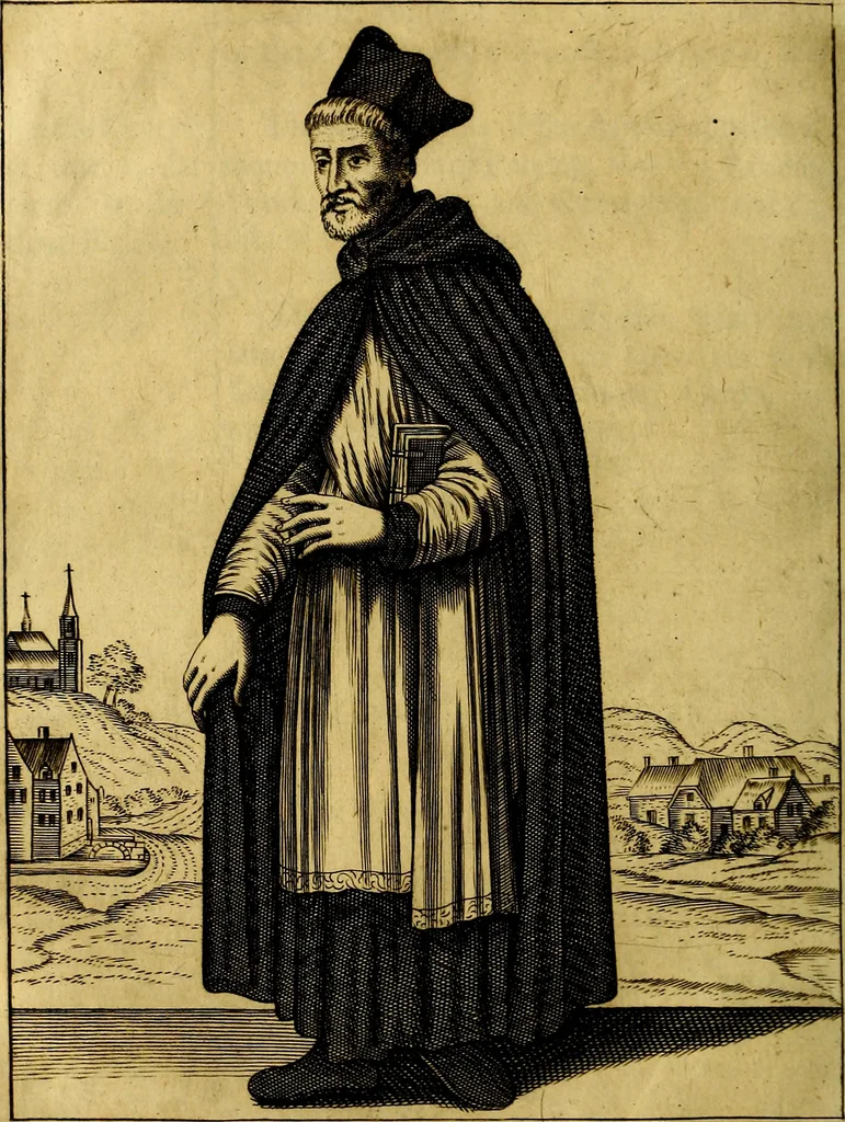 An illustration from Monasticon Anglicanum, or, The history of the ancient abbies, and other monasteries, hospitals, cathedral and collegiate churches in England and Wales. With divers French, Irish, and Scotch monasteries formerly relating to England, 1693, leaf 161