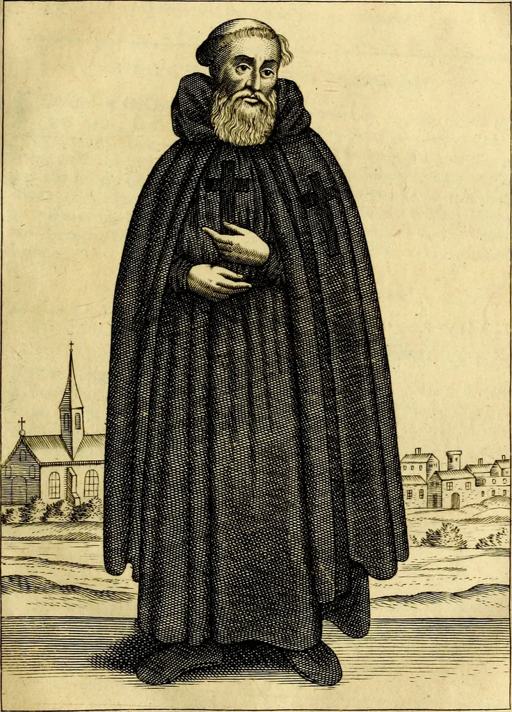 An illustration from Monasticon Anglicanum, or, The history of the ancient abbies, and other monasteries, hospitals, cathedral and collegiate churches in England and Wales. With divers French, Irish, and Scotch monasteries formerly relating to England, 1693, leaf 222