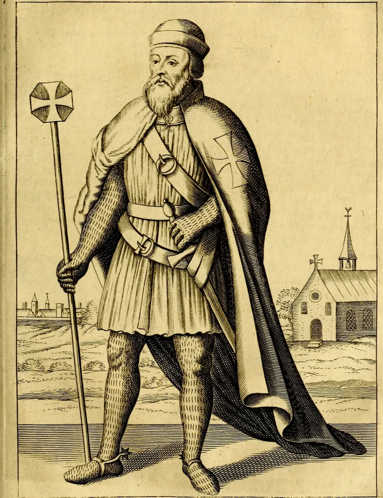 An illustration from Monasticon Anglicanum, or, The history of the ancient abbies, and other monasteries, hospitals, cathedral and collegiate churches in England and Wales. With divers French, Irish, and Scotch monasteries formerly relating to England, 1693, leaf 236