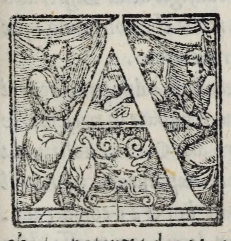 An illustration from Mondi celesti, terrestri et infernali, de gli Academici Pellegrini, 1562, leaf 243
