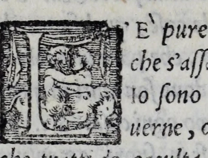 An illustration from Mondi celesti, terrestri et infernali, de gli Academici Pellegrini, 1562, leaf 410
