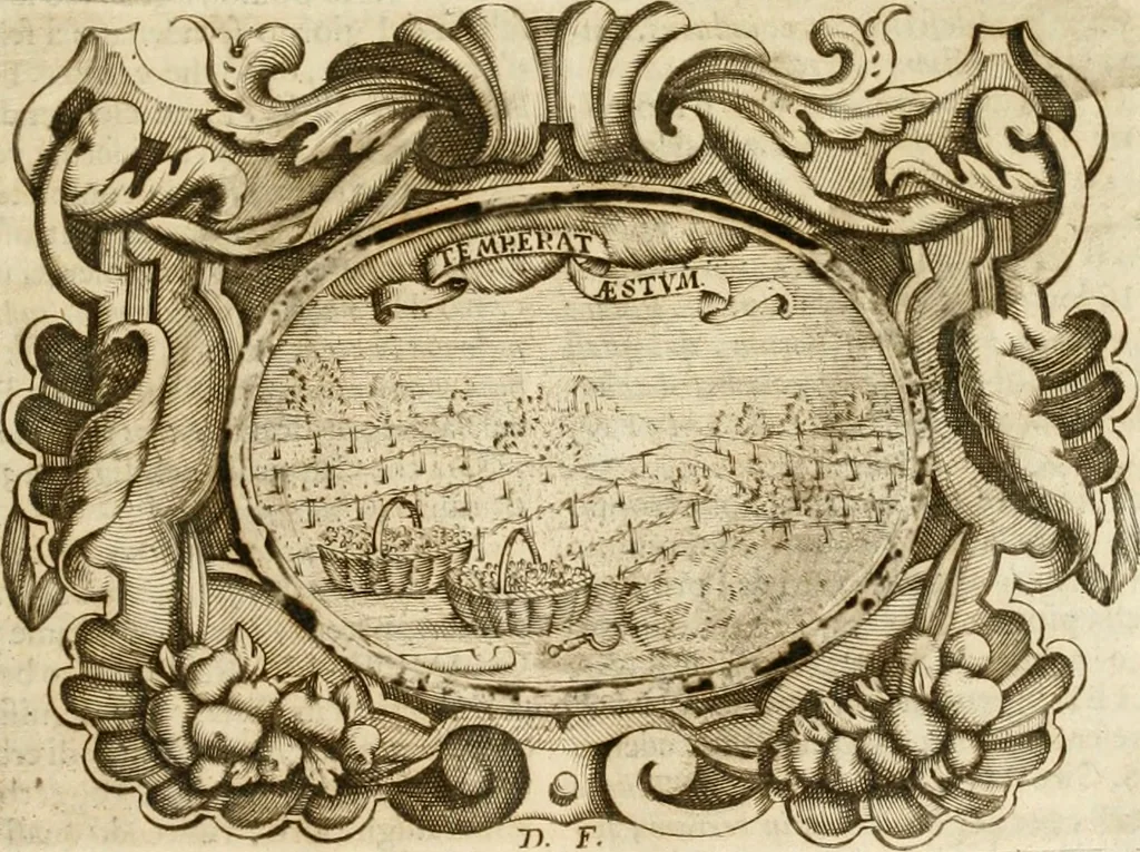 An illustration from Mondo simbolico : formato d'imprese scelte, spiegate, ed illustrate con sentenze ed eruditioni, sacre e profane : in questa impressione da mille e mille parti ampliato, 1669, leaf 110