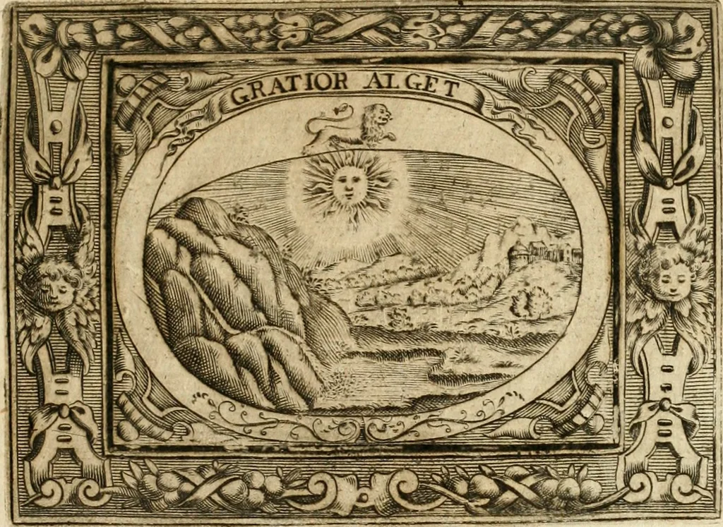 An illustration from Mondo simbolico : formato d'imprese scelte, spiegate, ed illustrate con sentenze ed eruditioni, sacre e profane : in questa impressione da mille e mille parti ampliato, 1669, leaf 126