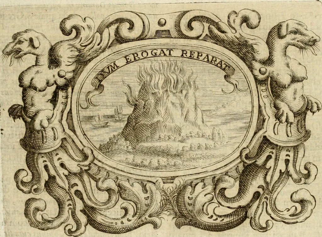 An illustration from Mondo simbolico : formato d'imprese scelte, spiegate, ed illustrate con sentenze ed eruditioni, sacre e profane : in questa impressione da mille e mille parti ampliato, 1669, leaf 152