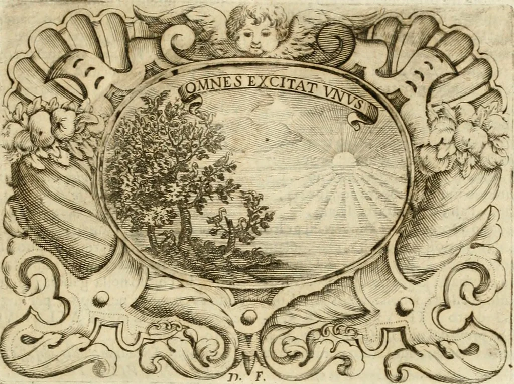 An illustration from Mondo simbolico : formato d'imprese scelte, spiegate, ed illustrate con sentenze ed eruditioni, sacre e profane : in questa impressione da mille e mille parti ampliato, 1669, leaf 178