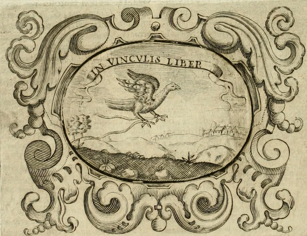 An illustration from Mondo simbolico : formato d'imprese scelte, spiegate, ed illustrate con sentenze ed eruditioni, sacre e profane : in questa impressione da mille e mille parti ampliato, 1669, leaf 247