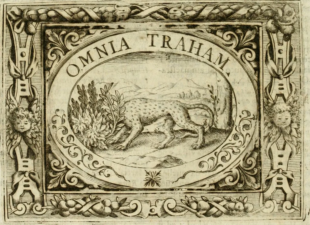 An illustration from Mondo simbolico : formato d'imprese scelte, spiegate, ed illustrate con sentenze ed eruditioni, sacre e profane : in questa impressione da mille e mille parti ampliato, 1669, leaf 327
