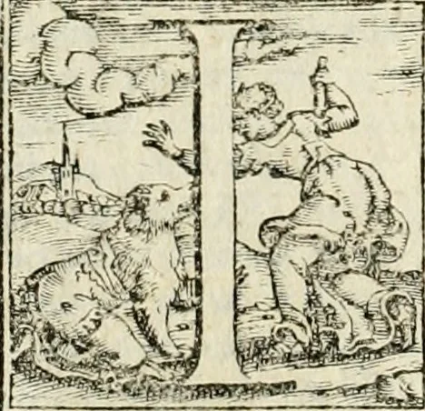 An illustration from Mondo simbolico : formato d'imprese scelte, spiegate, ed illustrate con sentenze ed eruditioni, sacre e profane : in questa impressione da mille e mille parti ampliato, 1669, leaf 345