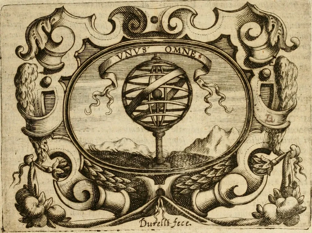 An illustration from Mondo simbolico : formato d'imprese scelte, spiegate, ed illustrate con sentenze ed eruditioni, sacre e profane : in questa impressione da mille e mille parti ampliato, 1669, leaf 38