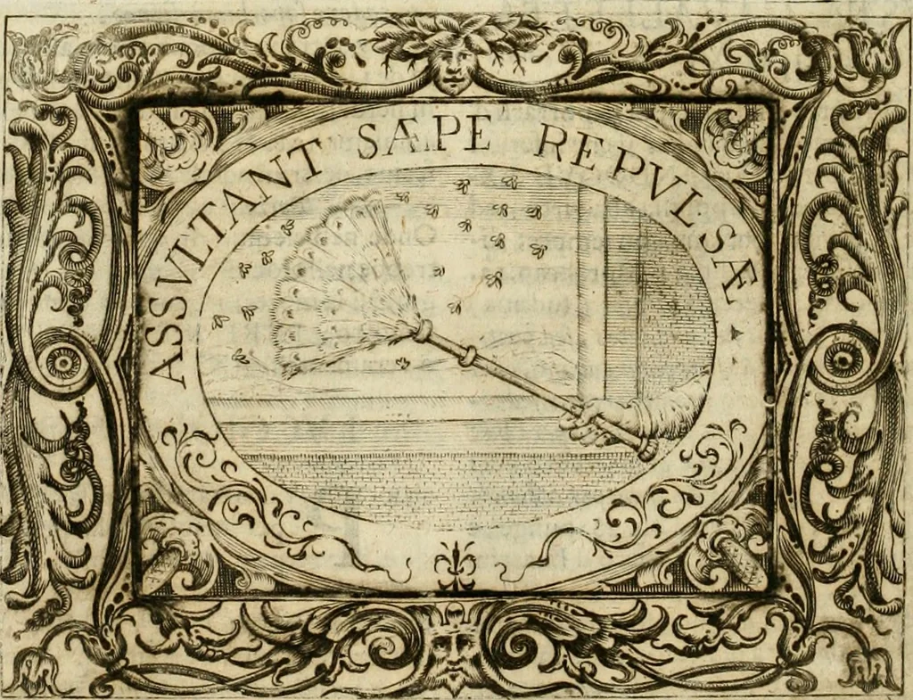 An illustration from Mondo simbolico : formato d'imprese scelte, spiegate, ed illustrate con sentenze ed eruditioni, sacre e profane : in questa impressione da mille e mille parti ampliato, 1669, leaf 433