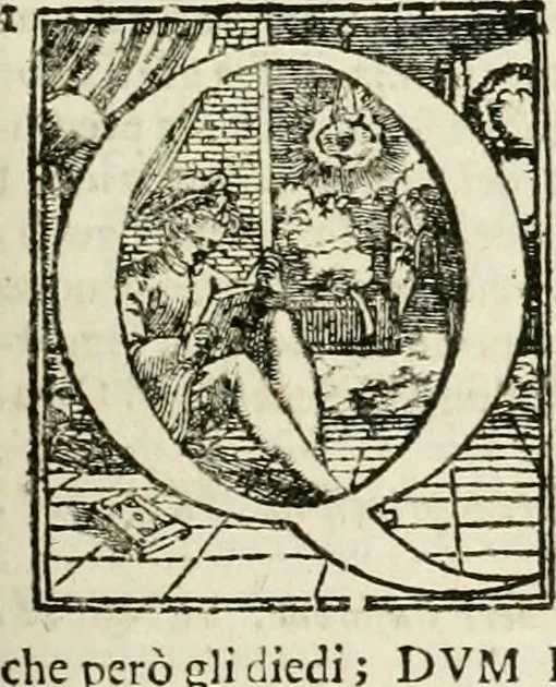 An illustration from Mondo simbolico : formato d'imprese scelte, spiegate, ed illustrate con sentenze ed eruditioni, sacre e profane : in questa impressione da mille e mille parti ampliato, 1669, leaf 570