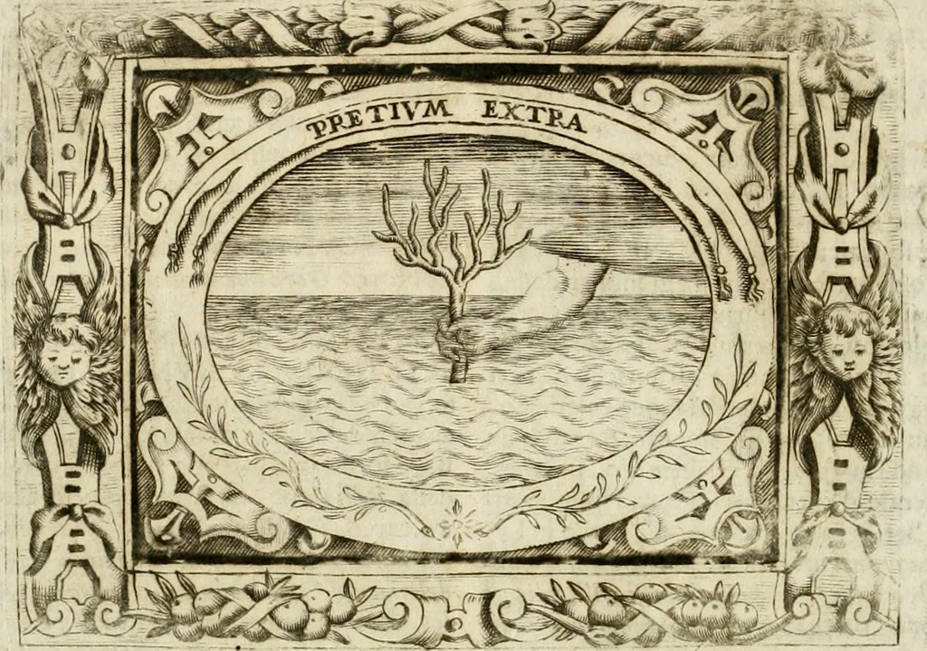 An illustration from Mondo simbolico : formato d'imprese scelte, spiegate, ed illustrate con sentenze ed eruditioni, sacre e profane : in questa impressione da mille e mille parti ampliato, 1669, leaf 581