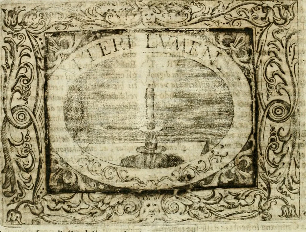 An illustration from Mondo simbolico : formato d'imprese scelte, spiegate, ed illustrate con sentenze ed eruditioni, sacre e profane : in questa impressione da mille e mille parti ampliato, 1669, leaf 639
