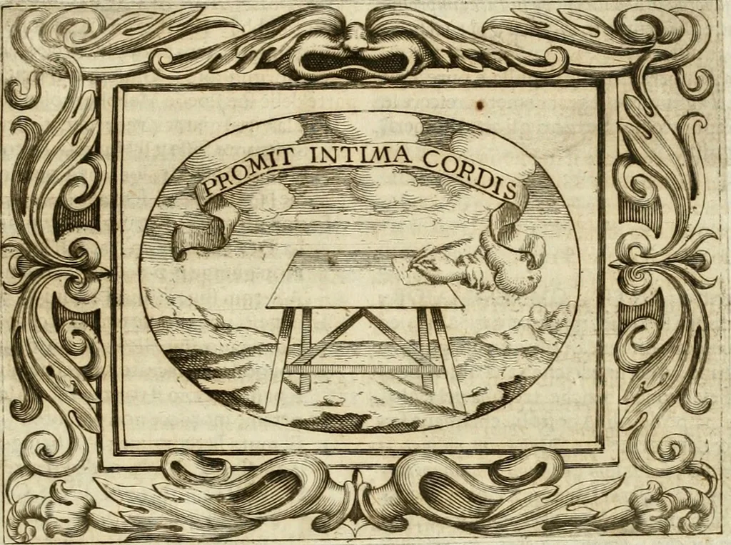An illustration from Mondo simbolico : formato d'imprese scelte, spiegate, ed illustrate con sentenze ed eruditioni, sacre e profane : in questa impressione da mille e mille parti ampliato, 1669, leaf 756