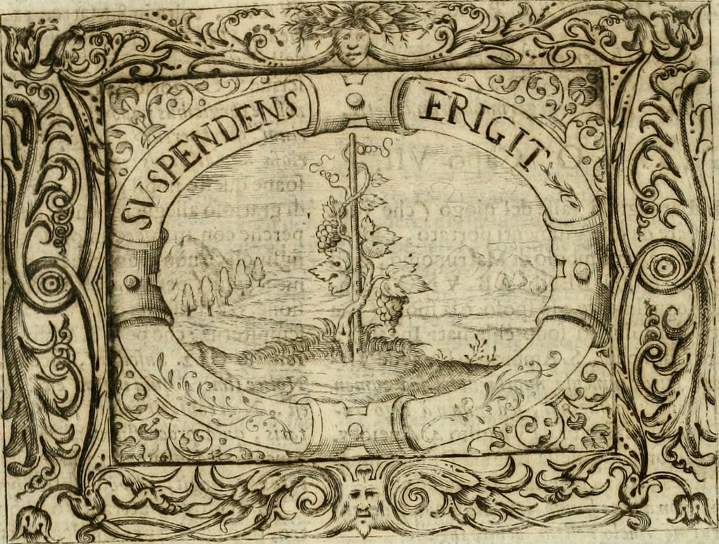 An illustration from Mondo simbolico : formato d'imprese scelte, spiegate, ed illustrate con sentenze ed eruditioni, sacre e profane : in questa impressione da mille e mille parti ampliato, 1669, leaf 857