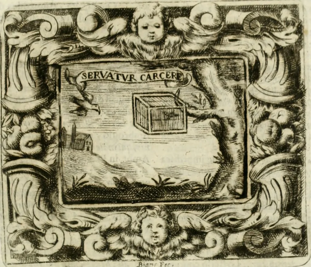 An illustration from Mondo simbolico : o sia vniversita d'imprese scelte, spiegate, ed' illvstrate con sentenze, ed eruditioni sacre, e profane, 1653, leaf 122