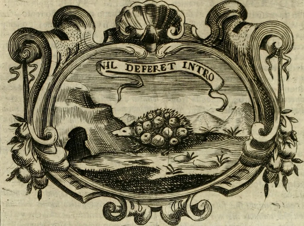 An illustration from Mondo simbolico : o sia vniversita d'imprese scelte, spiegate, ed' illvstrate con sentenze, ed eruditioni sacre, e profane, 1653, leaf 233
