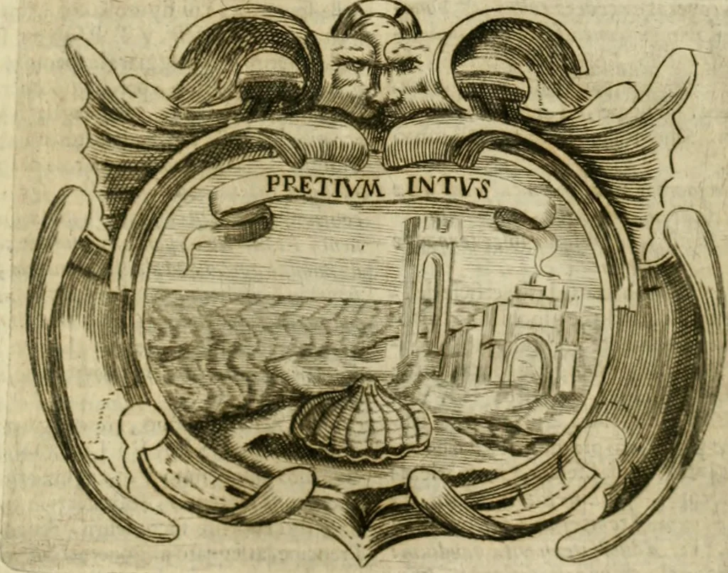 An illustration from Mondo simbolico : o sia vniversita d'imprese scelte, spiegate, ed' illvstrate con sentenze, ed eruditioni sacre, e profane, 1653, leaf 250