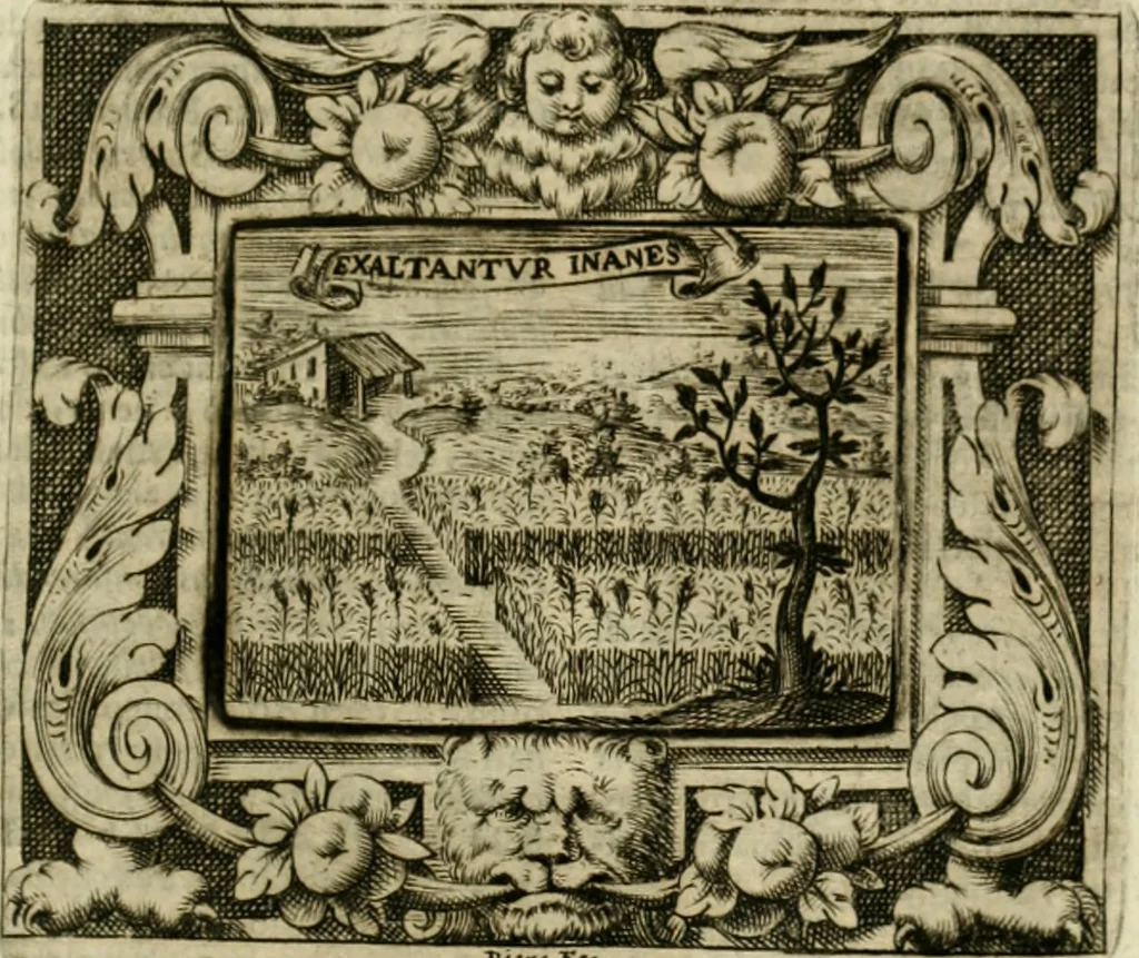 An illustration from Mondo simbolico : o sia vniversita d'imprese scelte, spiegate, ed' illvstrate con sentenze, ed eruditioni sacre, e profane, 1653, leaf 358