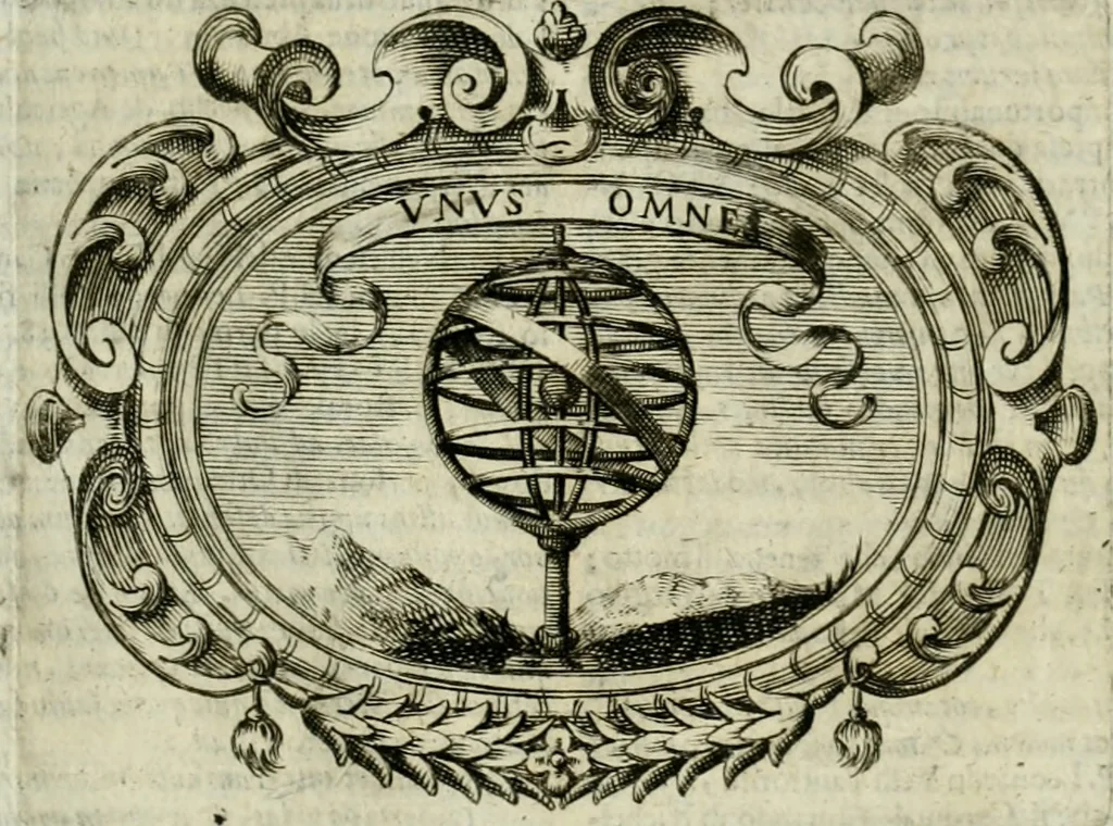 An illustration from Mondo simbolico : o sia vniversita d'imprese scelte, spiegate, ed' illvstrate con sentenze, ed eruditioni sacre, e profane, 1653, leaf 36