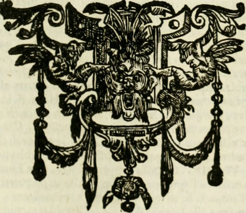 An illustration from Mondo simbolico : o sia vniversita d'imprese scelte, spiegate, ed' illvstrate con sentenze, ed eruditioni sacre, e profane, 1653, leaf 446