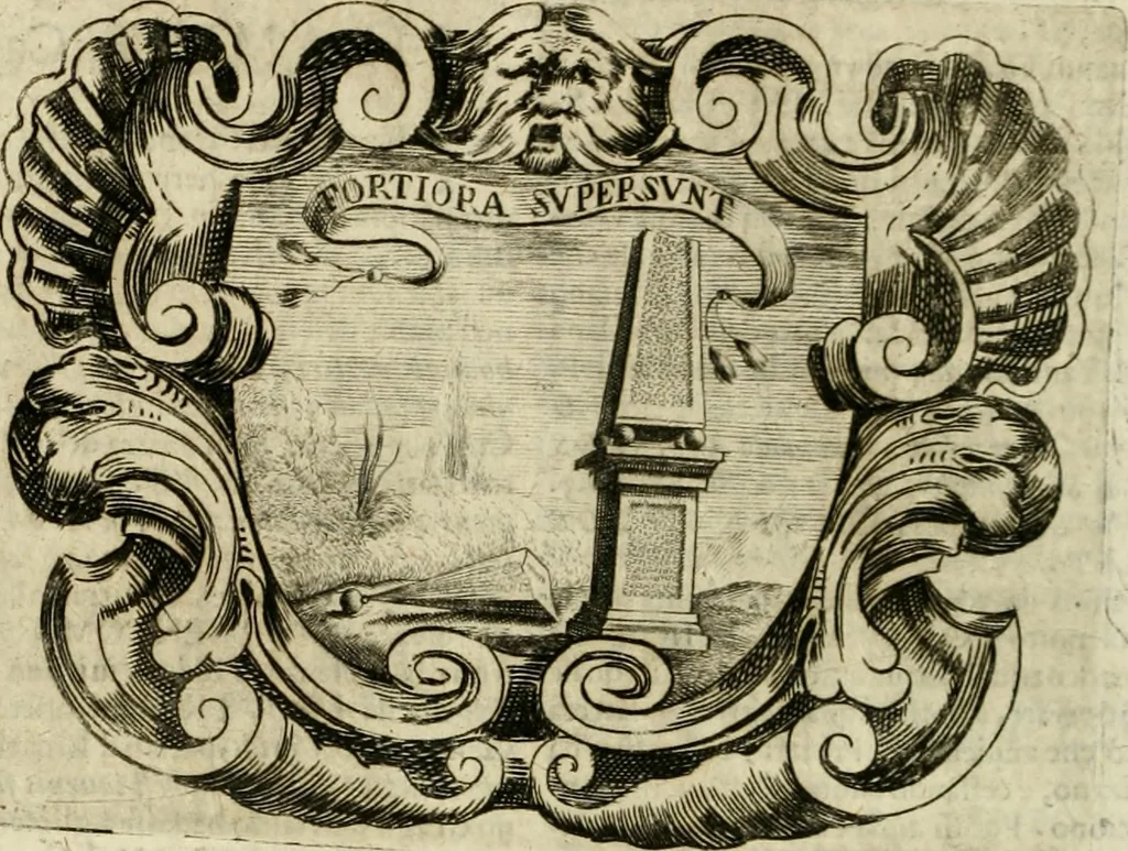 An illustration from Mondo simbolico : o sia vniversita d'imprese scelte, spiegate, ed' illvstrate con sentenze, ed eruditioni sacre, e profane, 1653, leaf 457