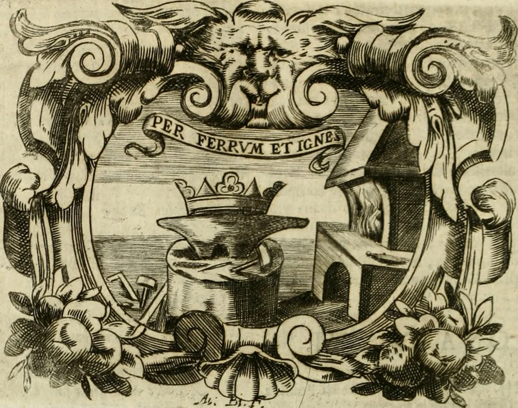 An illustration from Mondo simbolico : o sia vniversita d'imprese scelte, spiegate, ed' illvstrate con sentenze, ed eruditioni sacre, e profane, 1653, leaf 581