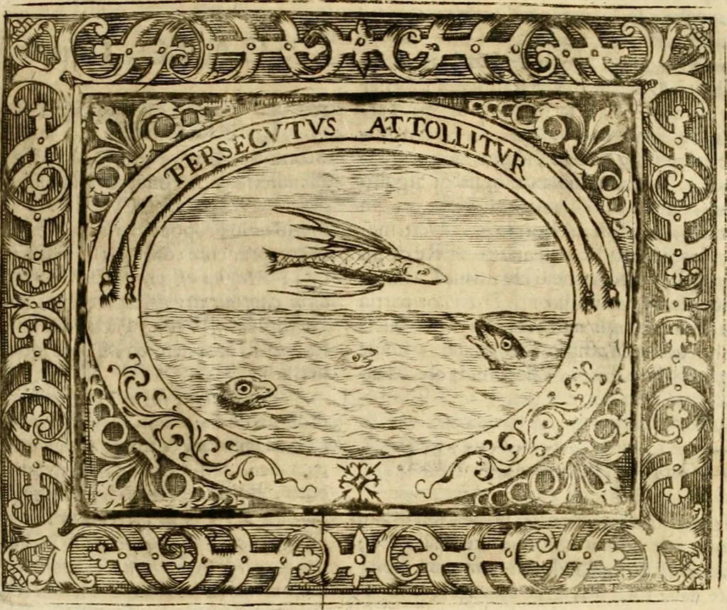 An illustration from Mondo simbolico, o sia, Vniuersita' d'imprese scelte, spiegate, ed' illustrate con sentenze ed eruditioni sacre e profane, 1653, leaf 264
