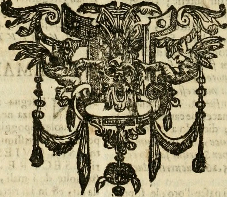 An illustration from Mondo simbolico, o sia, Vniuersita' d'imprese scelte, spiegate, ed' illustrate con sentenze ed eruditioni sacre e profane, 1653, leaf 273
