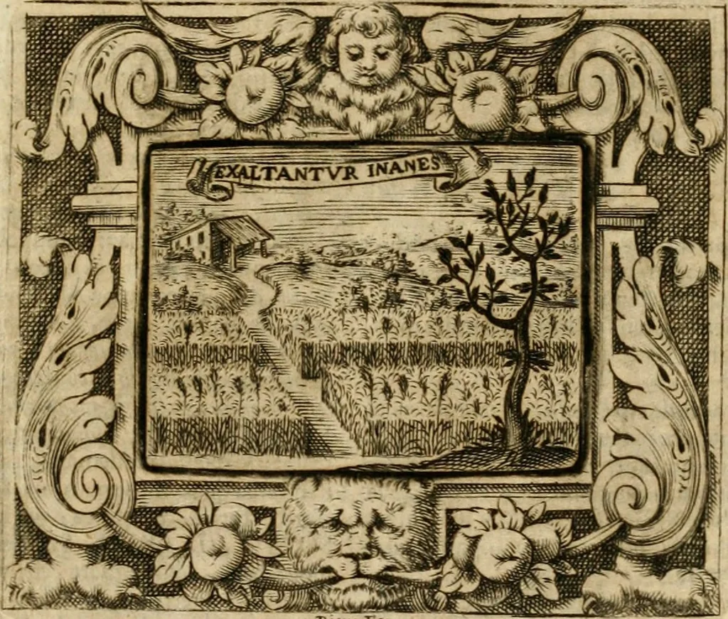 An illustration from Mondo simbolico, o sia, Vniuersita' d'imprese scelte, spiegate, ed' illustrate con sentenze ed eruditioni sacre e profane, 1653, leaf 360