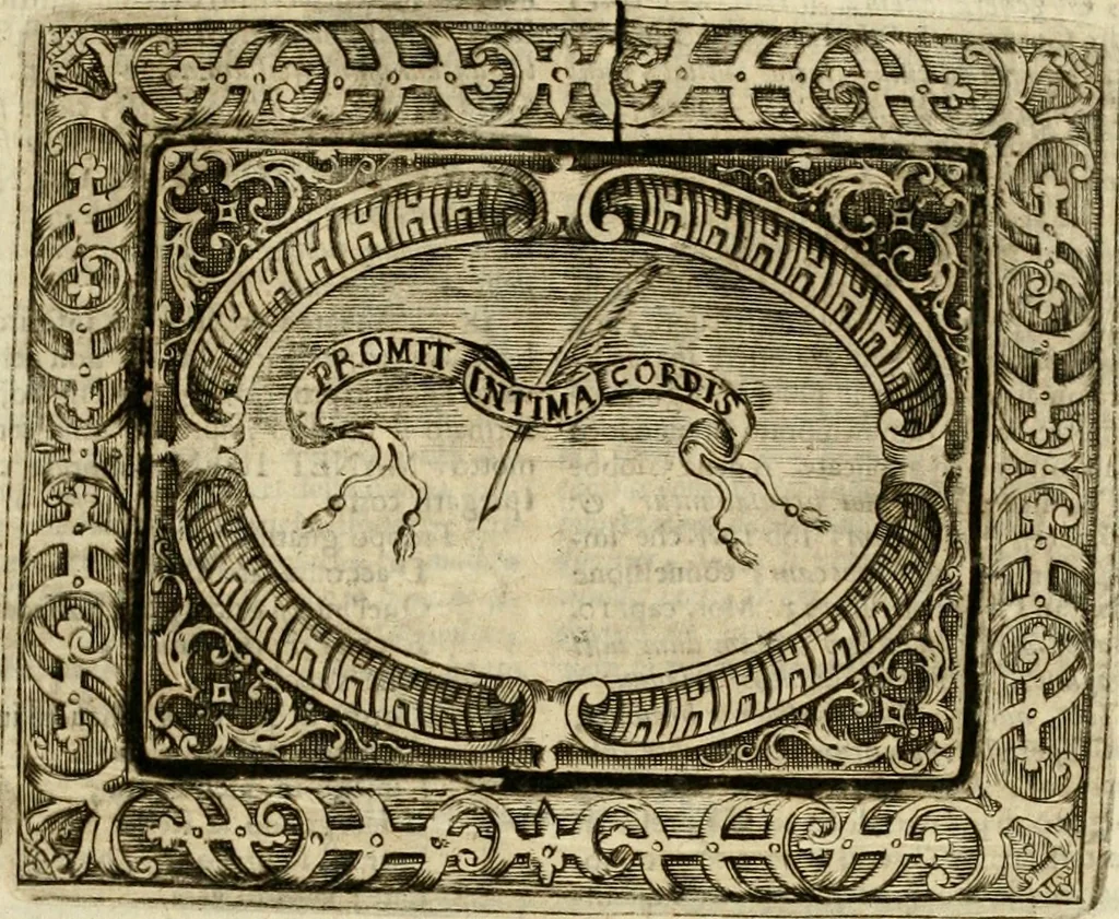 An illustration from Mondo simbolico, o sia, Vniuersita' d'imprese scelte, spiegate, ed' illustrate con sentenze ed eruditioni sacre e profane, 1653, leaf 500