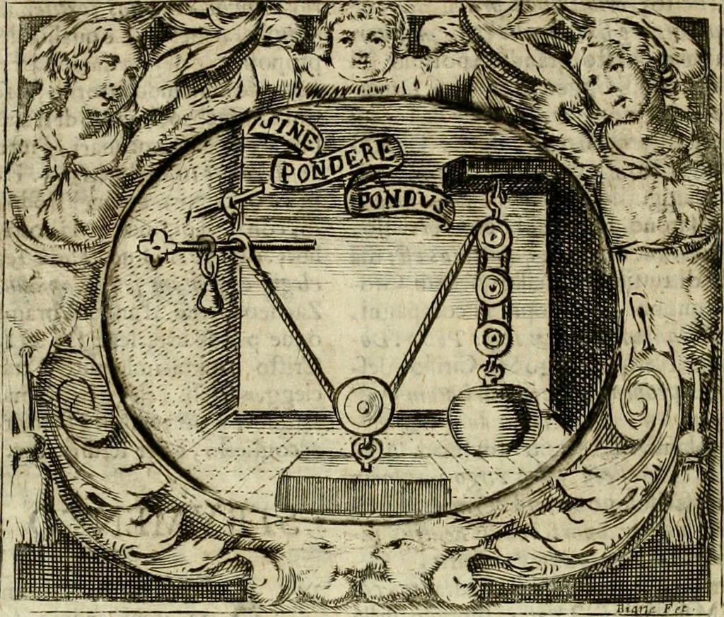 An illustration from Mondo simbolico, o sia, Vniuersita' d'imprese scelte, spiegate, ed' illustrate con sentenze ed eruditioni sacre e profane, 1653, leaf 543