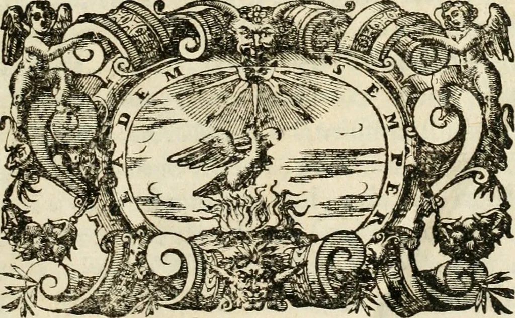 An illustration from Mondo simbolico, o sia, Vniuersita' d'imprese scelte, spiegate, ed' illustrate con sentenze ed eruditioni sacre e profane, 1653, leaf 8